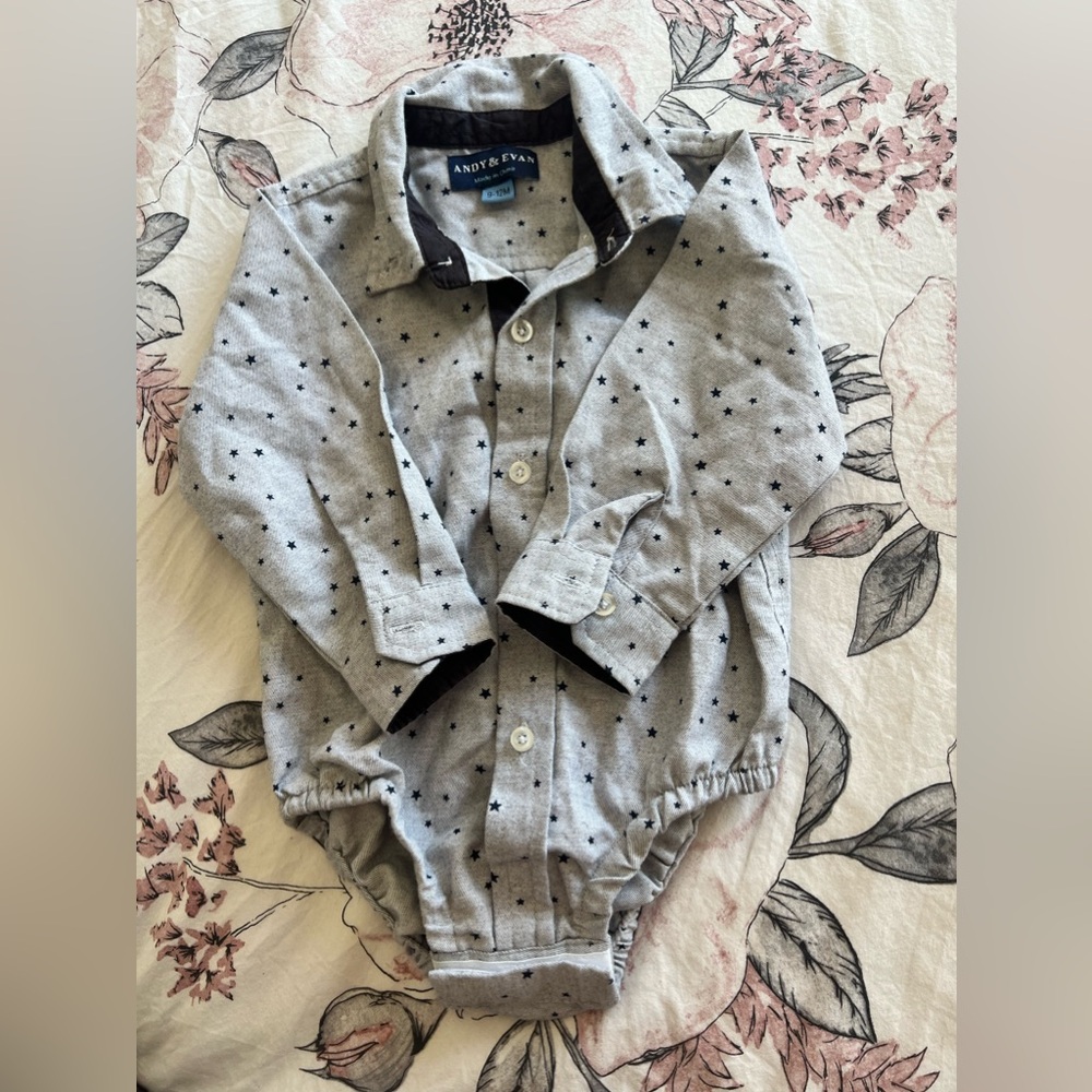 Andy & Evan Star Print Bodysuit